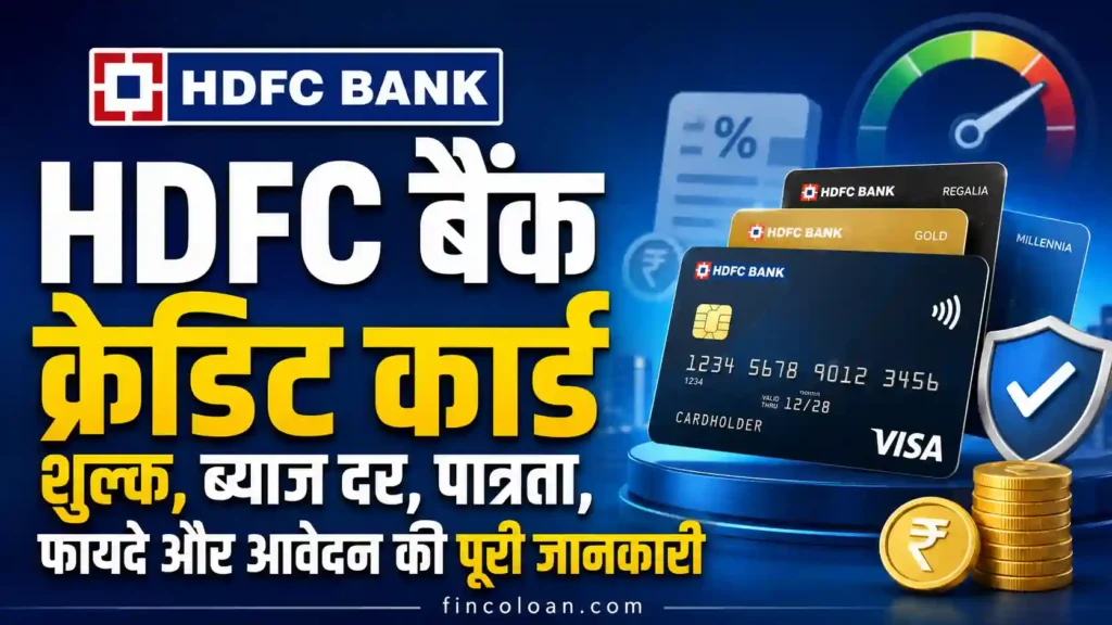 HDFC बैंक क्रेडिट कार्ड की ब्याज दर, वार्षिक शुल्क, पात्रता, प्रमुख फायदे, चार्ज, जरूरी दस्तावेज और ऑनलाइन आवेदन प्रक्रिया की पूरी जानकारी