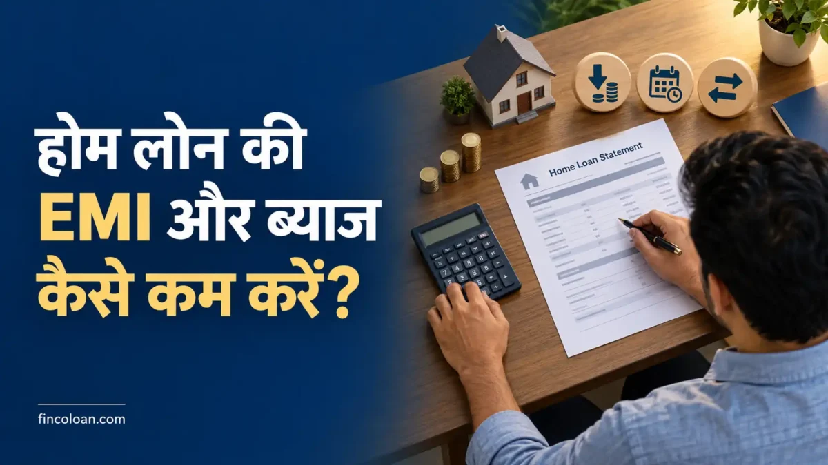 होम लोन की EMI और ब्याज कम करने का हिसाब देखते व्यक्ति