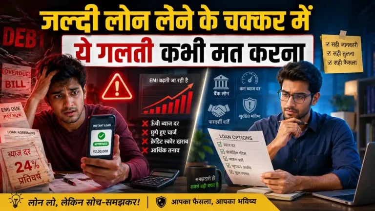जल्दी लोन लेने के चक्कर में ये गलती आप भी कभी मत करना