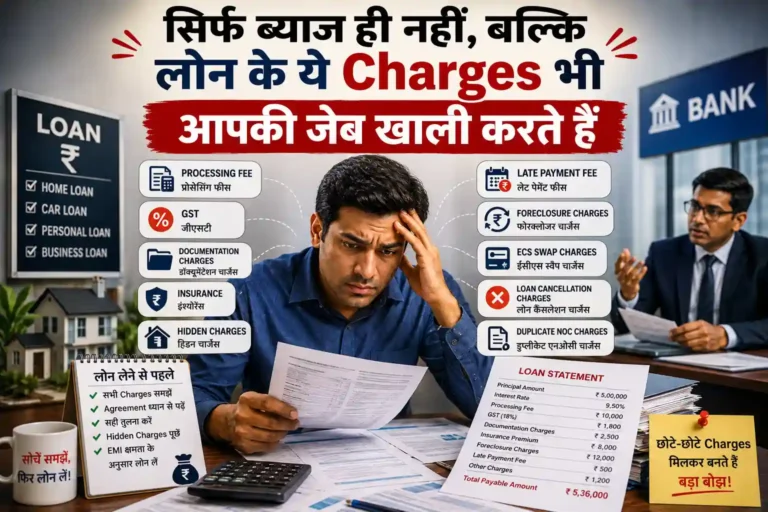 लोन लेते समय सिर्फ ब्याज ही नहीं, बल्कि ये Charges भी आपकी जेब खाली करते हैं