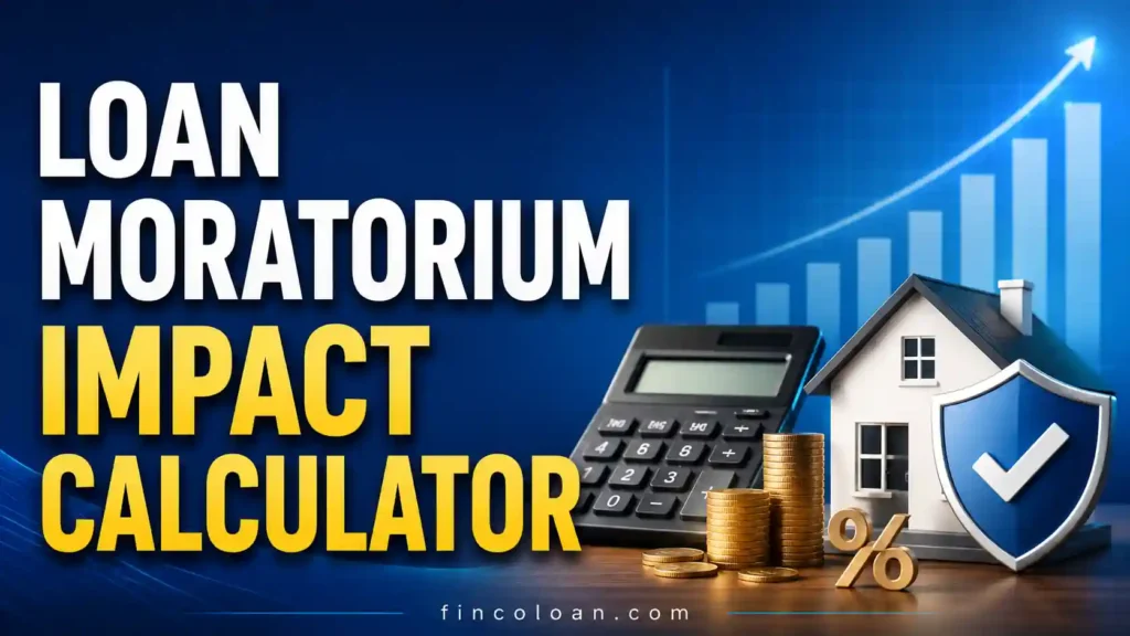 Loan Moratorium Impact Calculator (लोन मोरेटोरियम प्रभाव कैलकुलेटर) 1 Loan Moratorium Impact Calculator