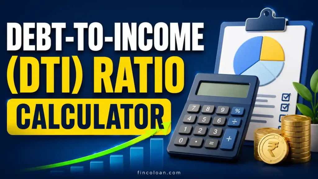 Debt-to-Income (DTI) Ratio Calculator (डेट-टू-इनकम रेशियो कैलकुलेटर) 1 debt to income ratio calculator by fincoloan
