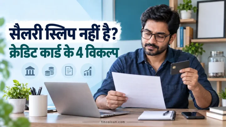 सैलरी स्लिप नहीं होने पर क्रेडिट कार्ड के चार विकल्प समझता व्यक्ति