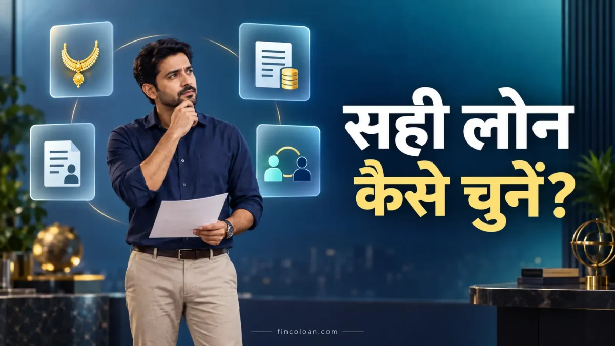 अपनी जरूरत और खर्च के अनुसार सही लोन विकल्प चुनता व्यक्ति