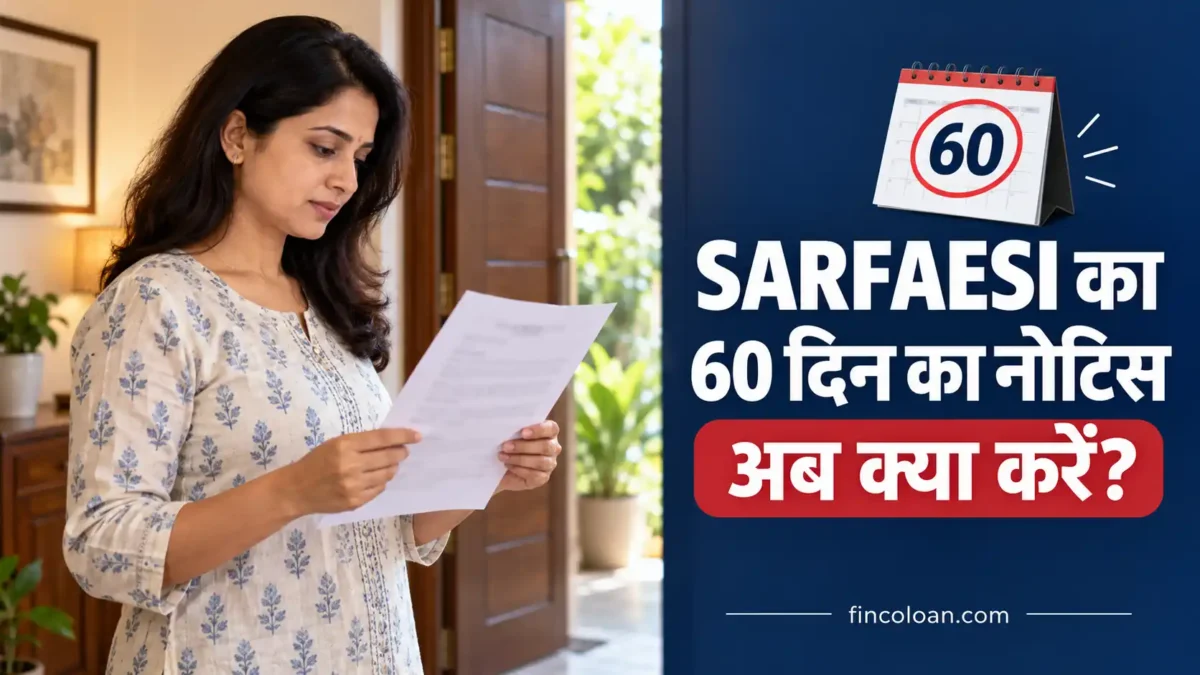 SARFAESI Act की धारा 13(2) का 60 दिन का नोटिस पढ़ती महिला